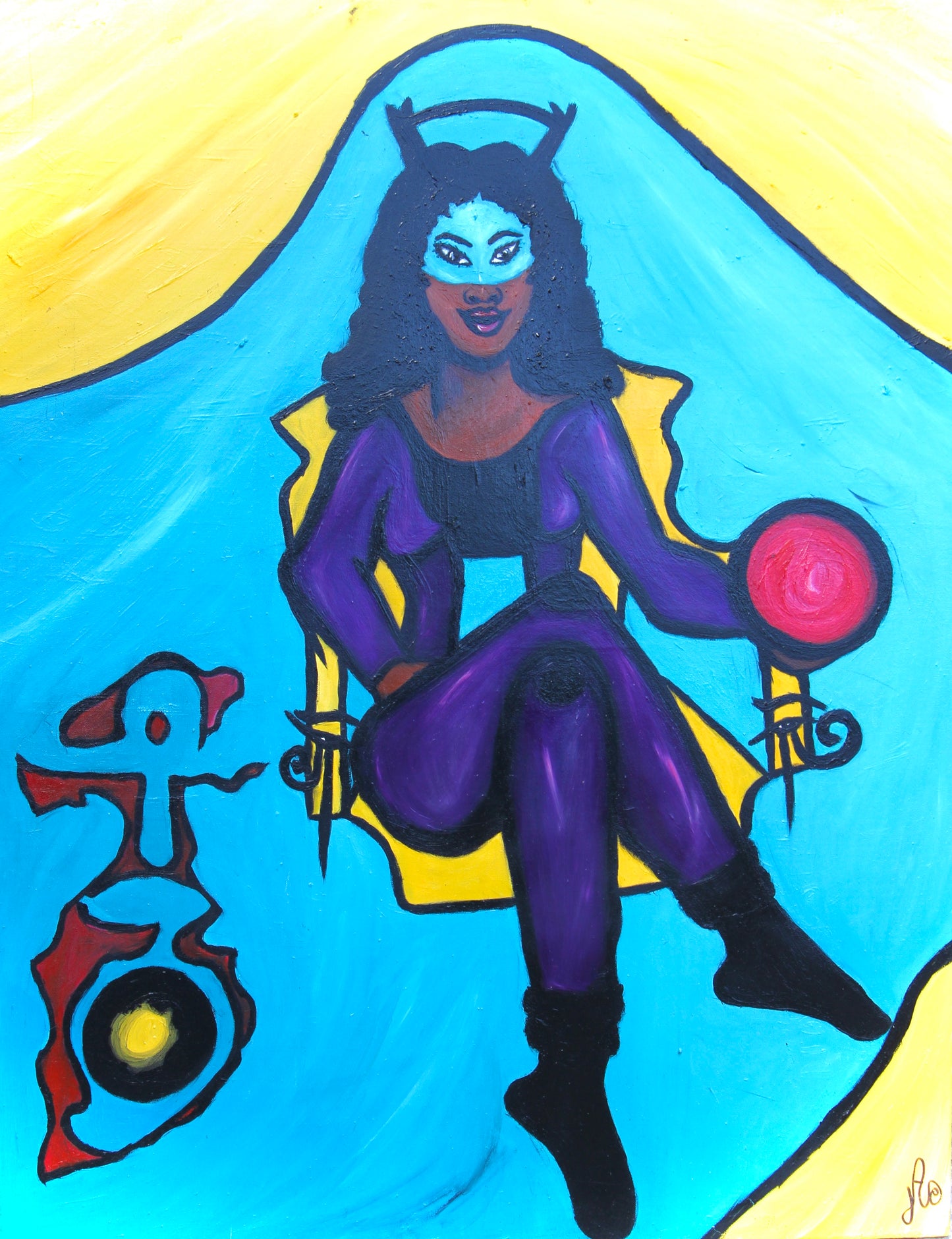 J.A | Eset " Eyesee-Isee " | original oil painting