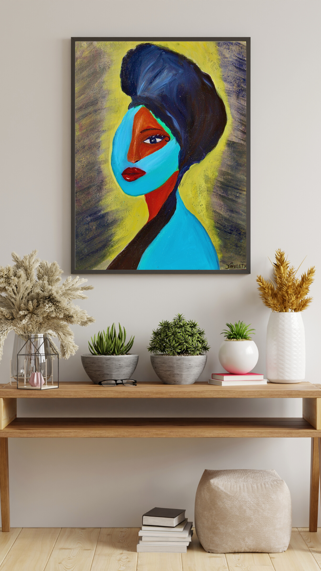 J.A | Perfil | Original oil Painting