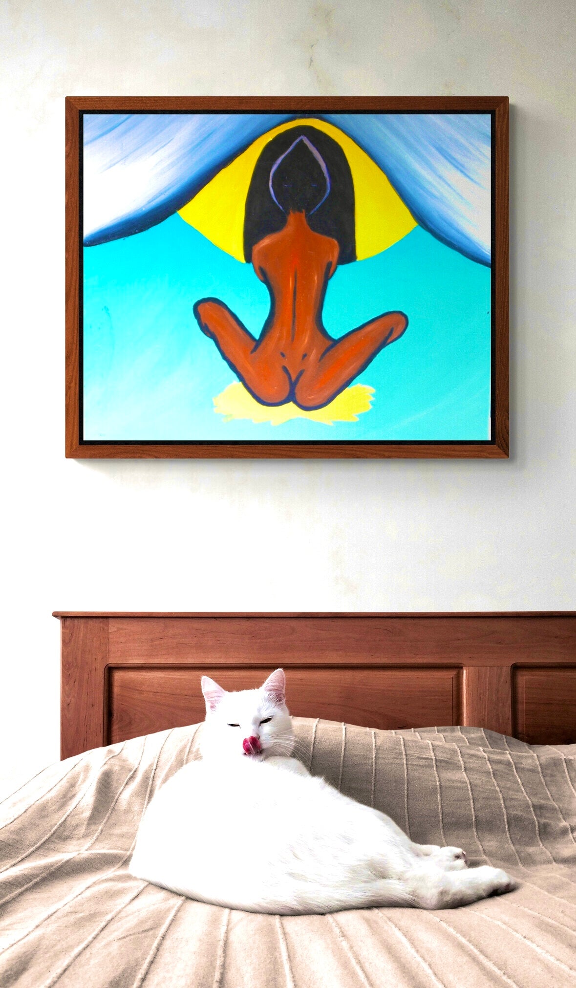 J.A | Lumen | Fleur de lotus | Original oil Painting