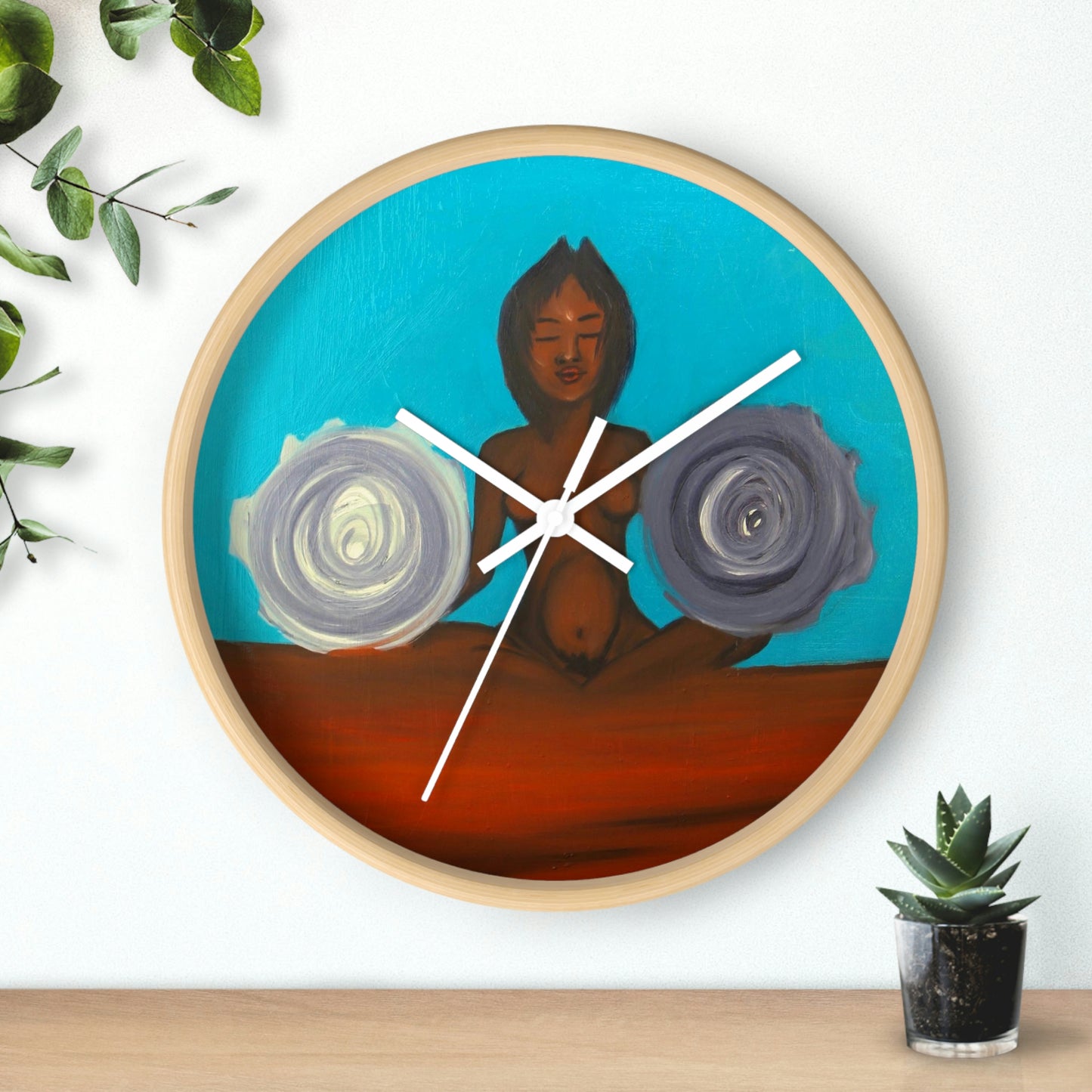 | J.A | Print Imana Wall clock