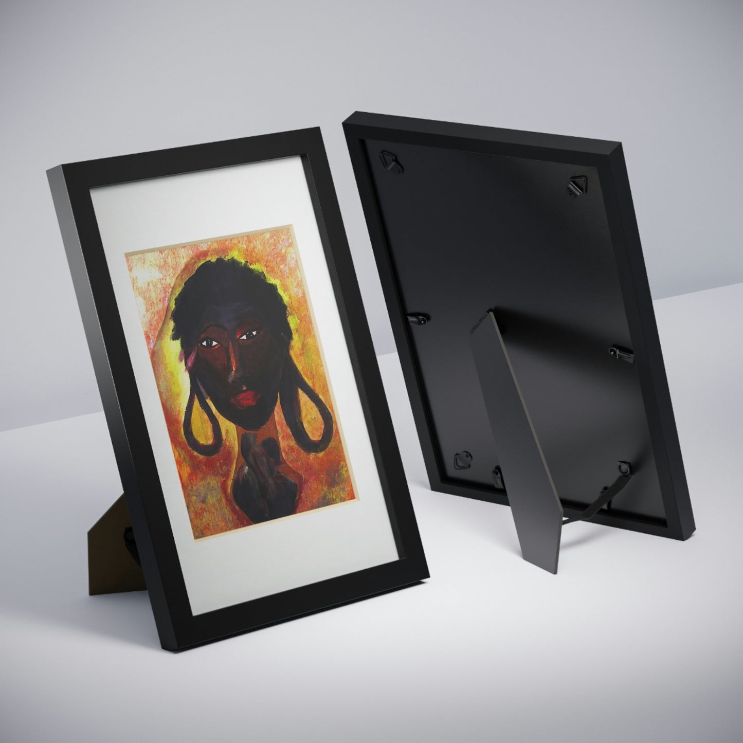 | J.A | Framed Prints, Black