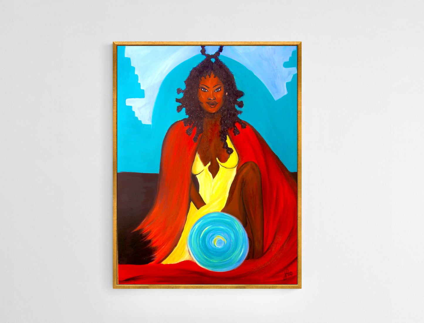 J.A | Osu’n | Sacré féminin, féminin sacré | Original oil painting