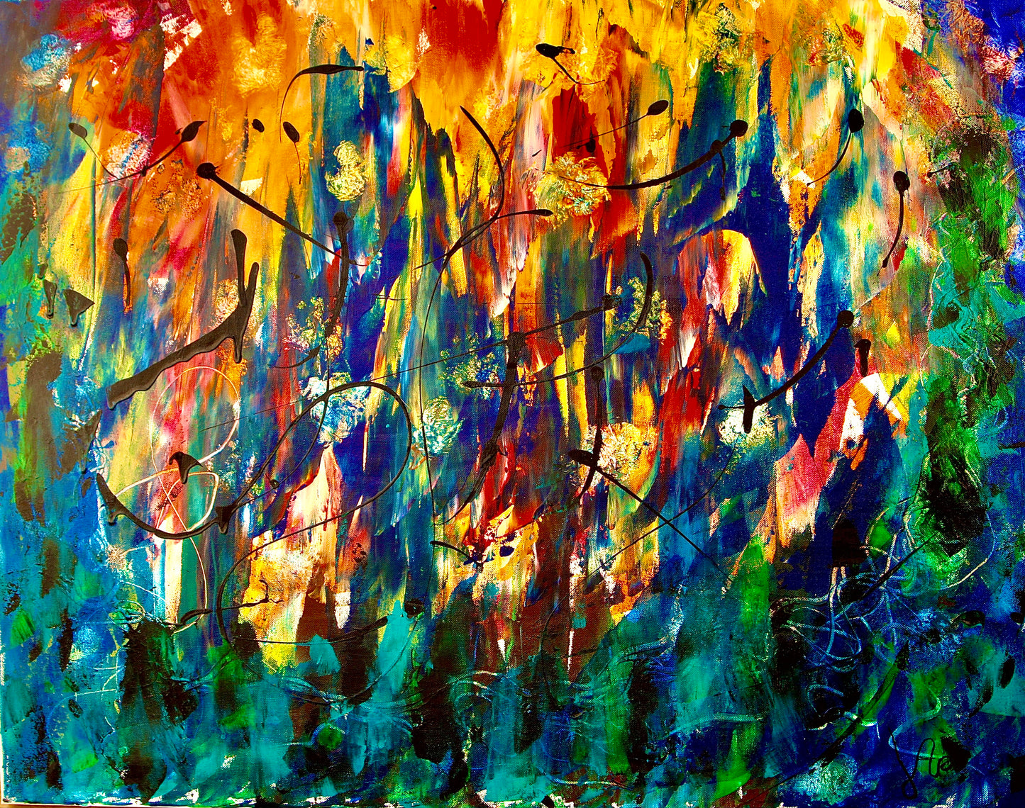 J.A | Ecclésia | Original oil painting |