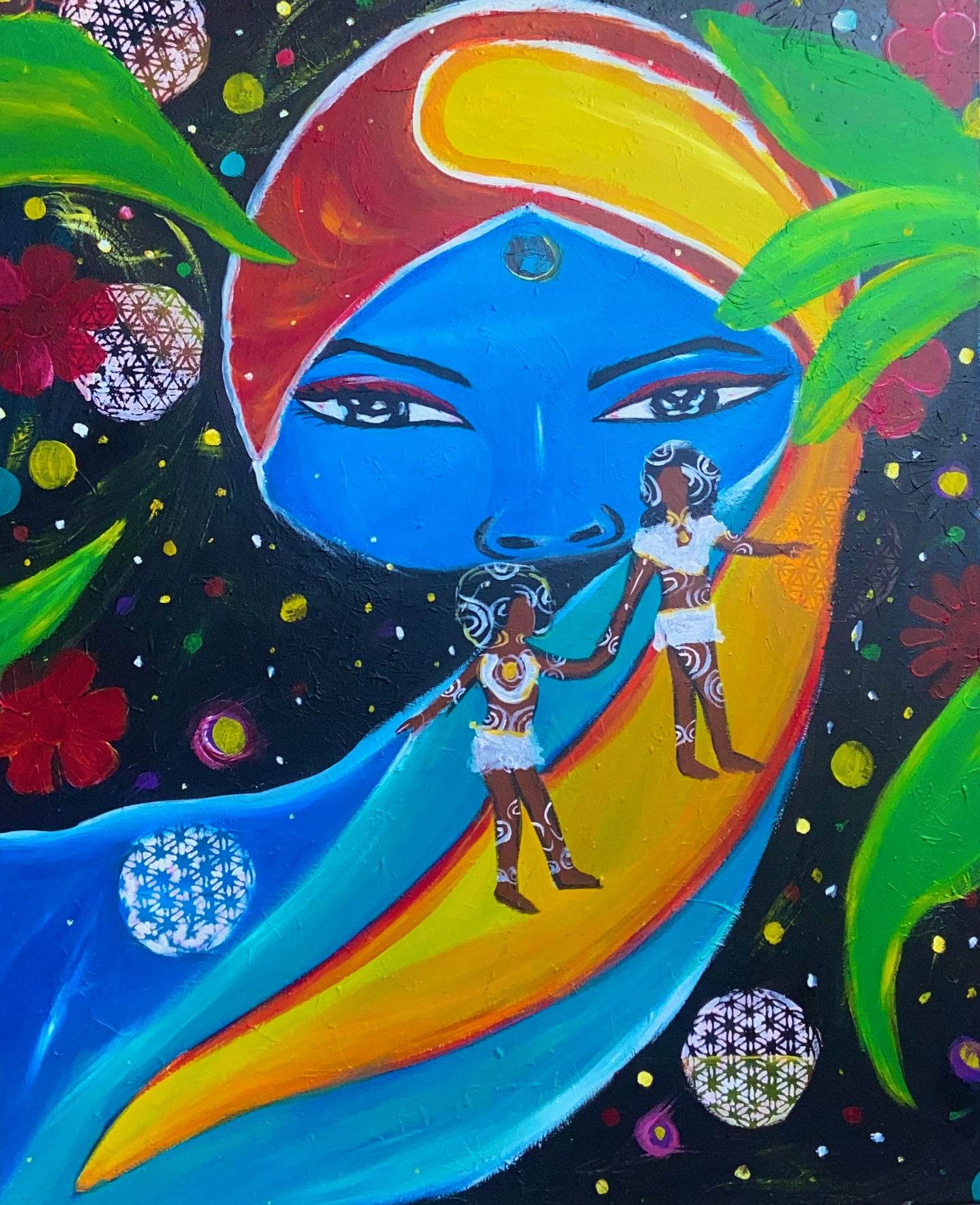 J.A | À un voile près | original painting