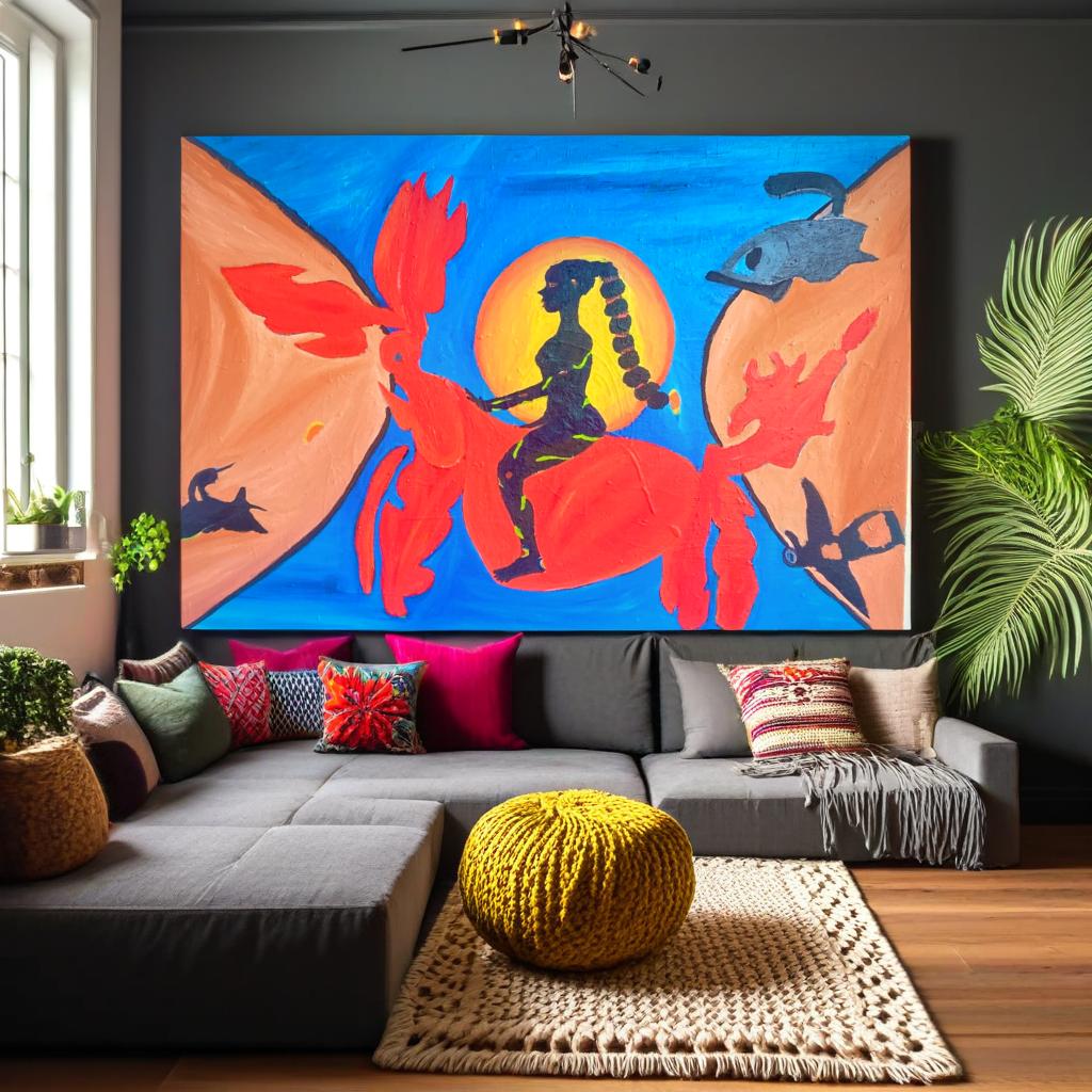 J.A | Yennenga | original oil painting