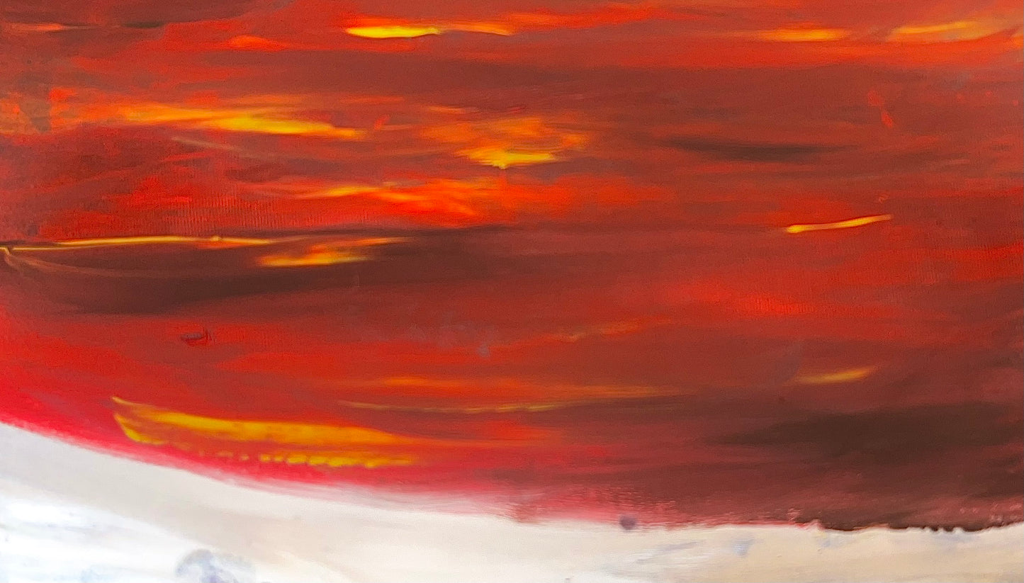 J.A | Lac fouge | acrylique sur lin |