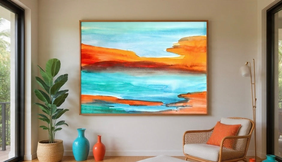 J.A | toutfloue | aquarelle painting | print on wall